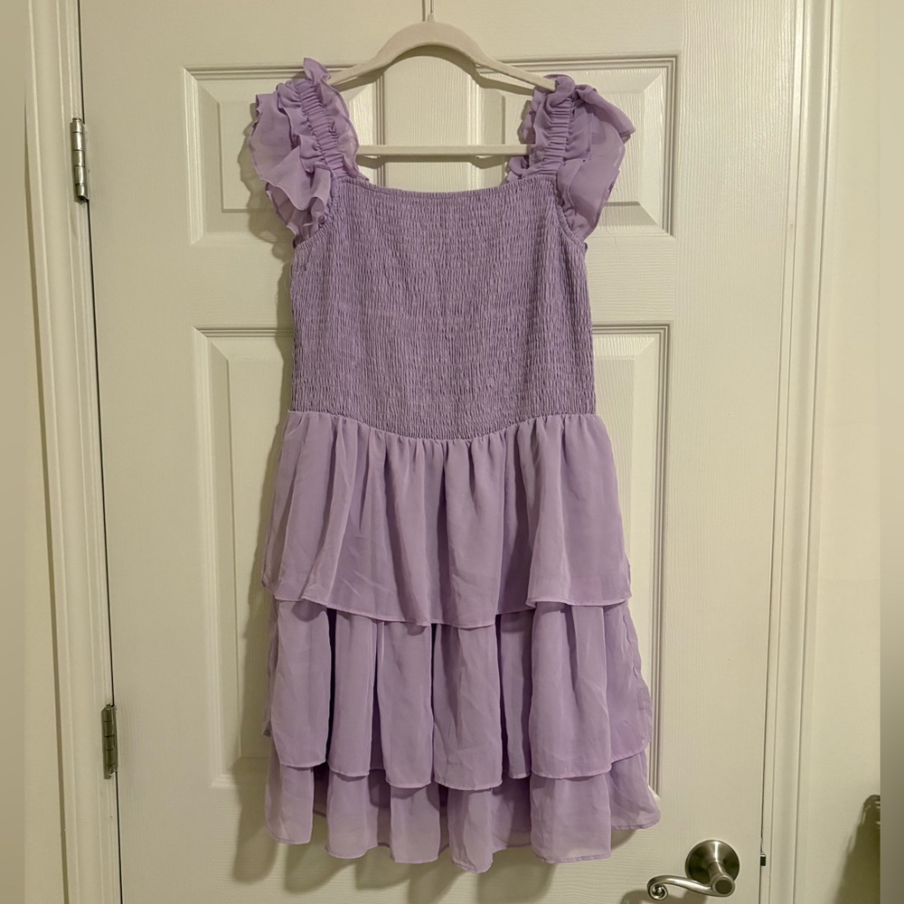 Lavender Ruffled Dress